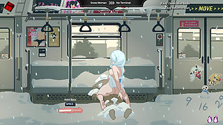 Fucking girls on a train (Train45 animations)