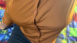 Step brother fucked her pussy when it was seen through torn pants