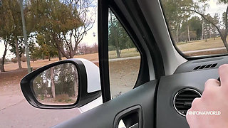 Unknown girl from the park eats and I give her cum on her face