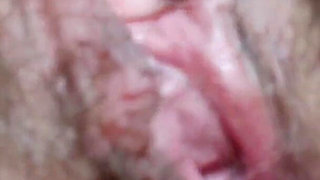 Rubbing the Clit, Clit Orgasm, Hot Mom, Hairy Pussy