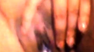 Filipina Amateur Shaves and Masturbates on Webcam