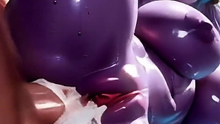 Busty Sorceress Gets a Huge Creampie After Getting Fucked in Her Ass and and Pussy