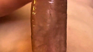 Red Nails Handjob Makes Bwc Cum on Her Fake Tits