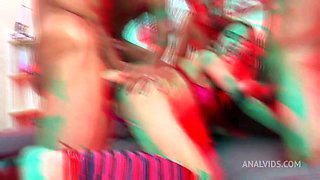 First Hot Dp For Beautiful Little Lucy Mendez 4 On 1. Ltp098