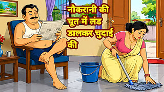 Naukrani ki chut mein land dalkar chudai ki I fucked the maid by putting my dick in her