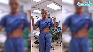 Fit MILF Nurse Gets Fired for Masturbating in the Hospital