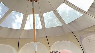 Ashley Aoky Blows And Rides A BBC In Tent Onlyfans Video