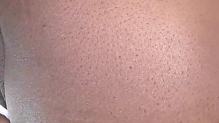 Ebony in Sexy Lingeire Takes White Cock in Her Mouth and in Her Pussy