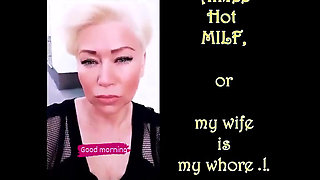 A Cool Mature Virtual Whore in Black Stockings Hammers Herself in Both of Her Holes with a Big Black Dildo.!. ))