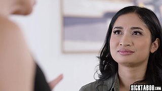Petite Asian teen gets fucked by MILF