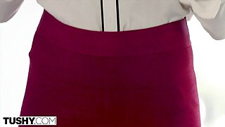 Comely Mick and Casey's big tits action