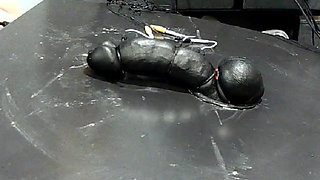 black cock cums hands free