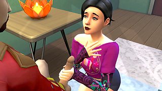 Ass fucking, sims 4, creampie