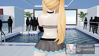 mmd r18 Gentleman want to fuck big tits student princess queen dildo blowjob cum swallow 3d hentai