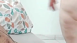 She Drooled Over the Whole Boy's Cock Leaving Him Ready to Enter Her Sexy Ass All Marked with Lingerie.