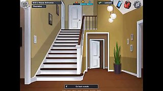 Summertime Saga: Horny MILF Cougar Seduces Young Guy in Backyard – Cartoon Sex Ep 108