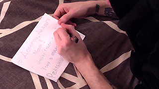 Twink Wrote a New Year's Wish and It Came True, a Powerful Dick Fucked His Ass - 570