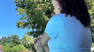 Chubby Latina Big Ass Farting by the Pool Relaxed Summer Gas Vibes