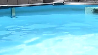 Shey Holmes and two other teens play naked cornhole