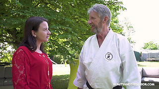 Outdoor Karate Practice - Granddadz