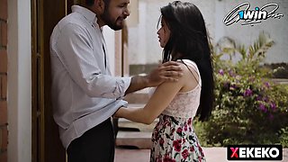 Naughty Latina Tempts Horny Neighbor with Hardcore Cuckold Fuck