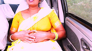 Indian Maid Car Sex with House Owner. Telugu Dirty Talks.