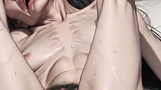 Frail 90 Year Old Granny & Hairy Pussy Pleasure - Close up Wet Bush Masturbation