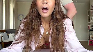 Anal Queen and Her Perfect Anal Face as She Gets a Huge Creampie Deep in Her Ass.