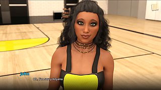 Steamy professor's erotic tale in a visual novel game