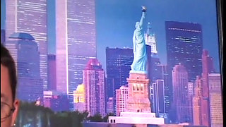 Red hair girl in latex dress big cock sucking anal fucking