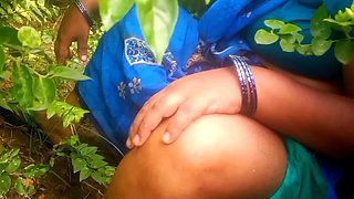 Beautiful Boobs of the Aunty Who Works in the Garden