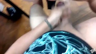 Blonde Teen Fucks Classmate in Classroom - 18yo Moaning & Cumshot
