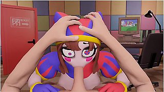 Car Toon - Pomni The Amazing Digital Circus Pomni Makes Sloppy Blowjob. Cum In Mouth Porn