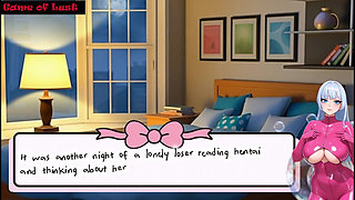 Hentai Nigth Hana Gooning in the Bed