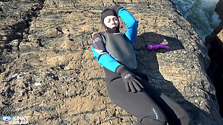 Triple Wetsuit Layer Fetish Vibrator Cum Play in Full Neoprene