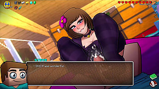 Hornycraft Minecraft Parody - Jenny Gives Steve a Hot Footjob for a Diamond! (hentai Game Gameplay)