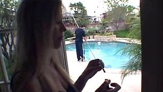 Magdalenas ride in the bathroom Anal Blonde Blowjob Cumshot