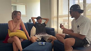 KatyJay Wagers Bet with Best Friend DanyBravo Leading to Rough Hardcore Pounding for Stepmoms Big