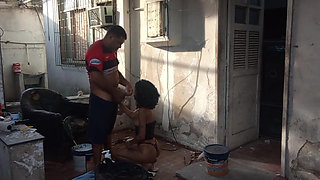 Bricklayer Fucks Boss's Wife