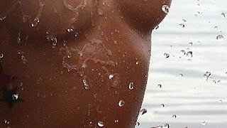 Hot Latina Teen Danica Oiled and Wet Nude on the Beach