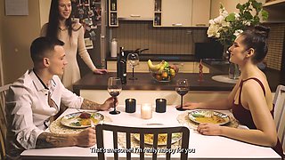 Wife learns to scissor hubby