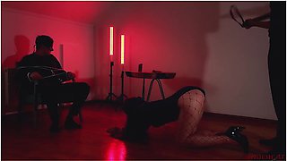 Tied Up Husband And Called The Master Of Bdsm