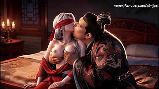 Cuckold Husband Watches Fat Bull Fuck His Blindfolded Red Concubine Ai-generated
