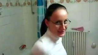 Charming Turkish chick works a stick: Blowjob, Amateur  Babe Porn