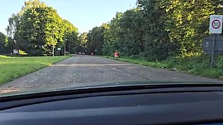 Hot Blonde Wife Dogging in Car on Last Day of Summer 2024 - Public Sex & Sloppy Blowjob