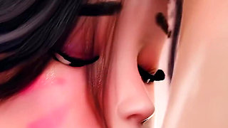 D.va Gangbang Photoshoot - DP & Creampie - 3D Overwatch Animation