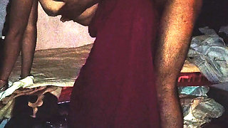 desi couple hot romance in saree