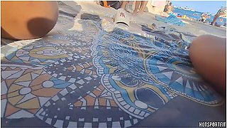 Exhibitionist Couple: Wild Public Masturbation & Nude Beach Fun Compilation