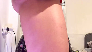 I Fuck Myself to Squirt in Red Lace Lingerie and My New Dildo