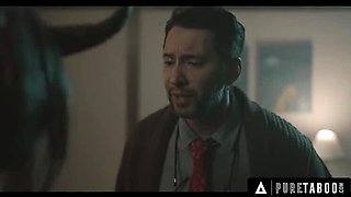 Big Tits Ashley Lane as Krampus Fucks Tommy Pistol's Hard Cock Rough on Christmas